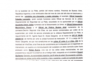 Arias denunció "persecusión política, provocación y detenciones ilegales"