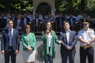 Lejos del Protocolo Bullrich, Vidal dio un fuerte mensaje de respaldo a la Policía bonaerense