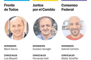 Secco va por su quinto mandato y Asnaghi por la sorpresa