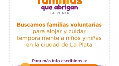 Más de 400 familias platenses se anotaron para abrigar a niños y niñas en riesgo