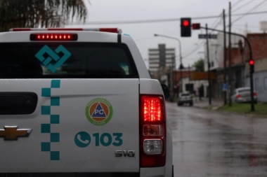 Se llovió todo durante la madrugada pero de alerta naranja se pasó al amarillo