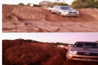 Tiene 4x4 neuronas: ninguna le funciona y eludió una barricada para bajar a la playa en Villa Gesell