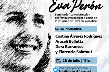 Saintout pone en marcha la Cátedra Libre Eva Perón en la UNLP