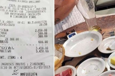 Vampiros del turismo: les arrancaron la cabeza con la cuenta de una picada y el ticket se volvió viral