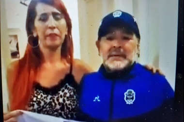 Junto a la mamá de un niño autista, Diego grabó un video en favor del autocultivo de cannabis para uso terapéutico