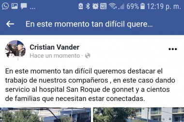 Los Telefónicos palo y palo con guardias especiales para garantizar la conectividad durante la cuarentena