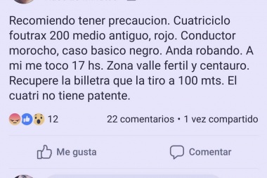 En Pinamar denuncian el accionar de cuatri chorros