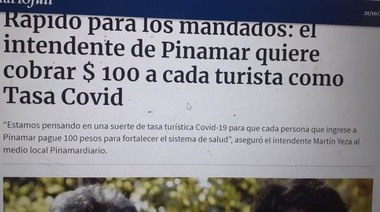 Confirmado: en Pinamar cobrarán el impuesto Covid a $100 por cabeza