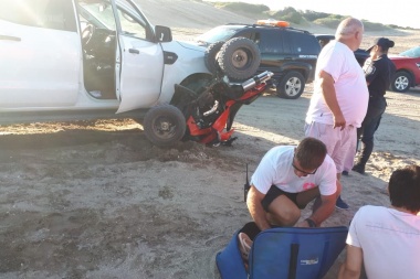 Esta vez no hubo víctimas: ni bien arrancó la temporada un cuatriciclo se metió debajo de una camioneta