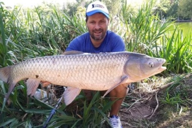 En cualquier momento muerde el anzuelo Godzilla: el que pesca en el lago del Bosque sacó otro bicharraco enorme