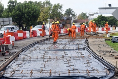 Vamos que se termina: cierran la rotonda de la Autopista para hacer el último tramo de la remodelación