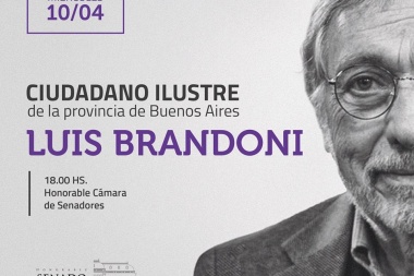 Tres empanadas: en el Senado bonaerense darán al actor Luis Brandoni el título de Ciudadano Ilustre