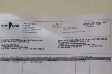 La obra del Padre Cajade en peligro: le vinieron $34.000 de gas