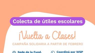 Utiles Escolares, Mochilas, Calzado: ya se puede colaborar con la colecta anual de La Plata Solidaria