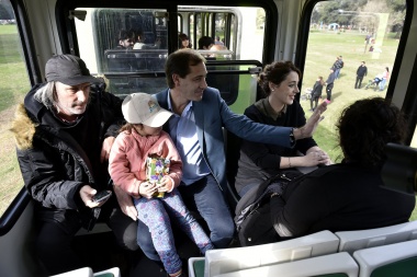 Randazzo esta vez no tiene nada que ver: Inauguraron el nuevo trencito de la Repu