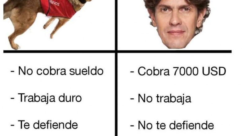 Furor en las redes: la tabla comparativa que pone a Lousteau menos valioso que un perro policía