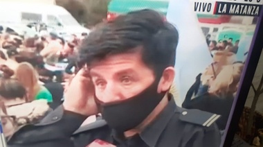 Habló el policía que se subió a la torre: "Ahora estoy cobrando 9 mil pesos, nos dijeron que no nos iban a descontar los créditos"