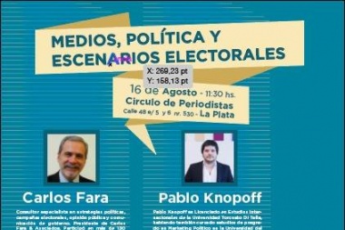 La realidad de la política y las encuestas: Knopoff y Fara disertan en La Plata