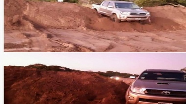 Tiene 4x4 neuronas: ninguna le funciona y eludió una barricada para bajar a la playa en Villa Gesell