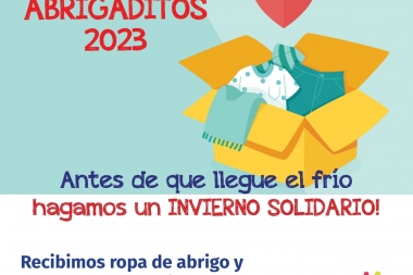 La que no uses, sana y limpita, donala a la nueva edición de Abrigaditos, la campaña anual de La Plata Solidaria