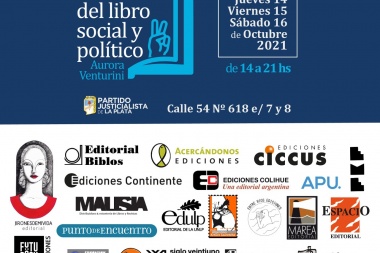 El Frente de Todos refuerza la campaña en La Plata con la Feria del Libro en la sede del PJ