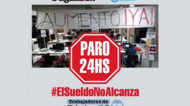 Con sueldos 25 puntos bajo la línea de pobreza, radiografía del conflicto en Página 12