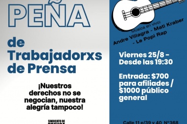 Peña solidaria en el Siprebo para afrontar los descuentos salariales en el diario El Día