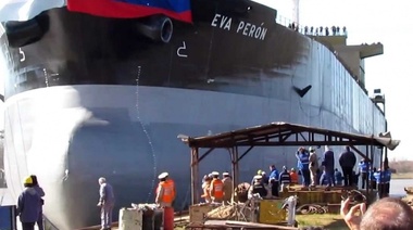 Alegría y emoción en el Astillero: Maduro se comprometió a financiar la terminación de los buques Eva Perón y Juana Azurduy