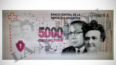 Al presidente Beto no le cierra pero los billetes de 5 lucas con Ramón Carrillo y Cecilia Grierson siguen en la cocina