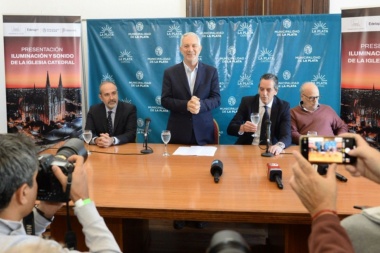 Con eje en un monumento de valor mundial, Alak anunció el cronograma de festejos por el aniversario de La Plata