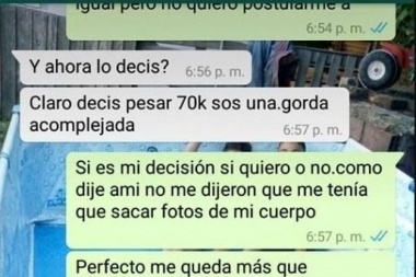 Para un puesto de vendedora en una agencia de autos le pidieron fotos en bombacha y corpiño