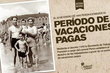 Se cumplieron 75 años del decreto de las vacaciones pagas