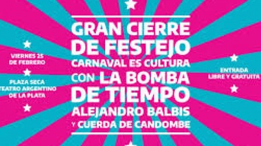 “Carnaval Es Cultura”: shows en vivo, con entrada libre y gratuita, en el Teatro Argentino de La Plata