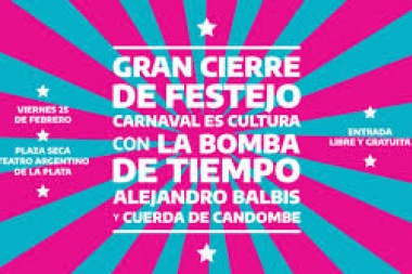 “Carnaval Es Cultura”: shows en vivo, con entrada libre y gratuita, en el Teatro Argentino de La Plata
