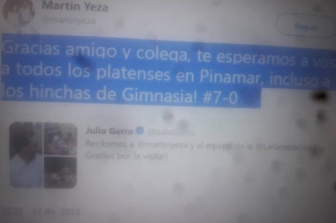 El intendente de Pinamar hizo una broma discriminatoria a los hinchas de Gimnasia y se comería una denuncia