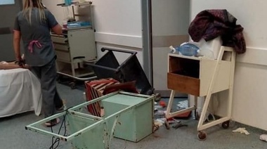 Familiares de un paciente muerto destrozaron instalaciones de un hospital y golpearon a enfermeras