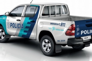 Sin verde, con más azul y celeste se vienen los nuevos patrulleros de la Policía bonaerense