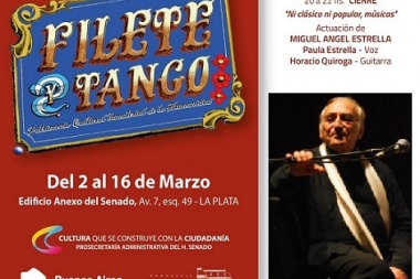 "Filete y Tango": Miguel Angel Estrella en el Senado bonaerense