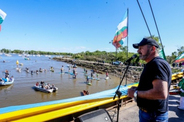 Potenciar el turismo: inauguraron en Ensenada el dragado del Canal Río Santiago