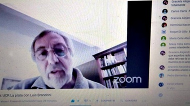 Va con onda, Luis, "profe, le traje una banana": Brandoni dio una clase virtual en la Escuela de Gobierno de la UCR platense