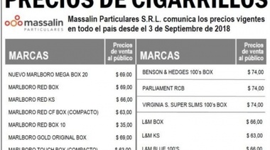 Fumate esta: desde este lunes también aumentan los cigarrillos