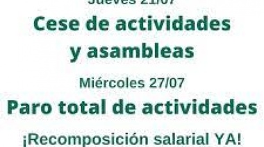 Por un básico de $120 mil: Fatpren convocó a otro paro de trabajadores y trabajadoras de Prensa