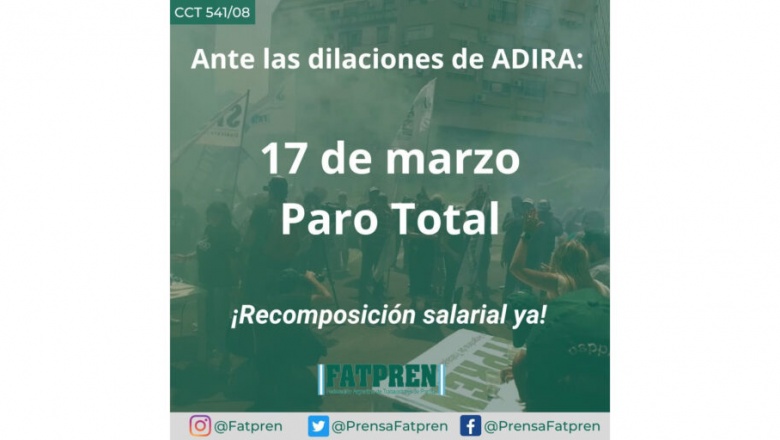 Se cumplió en todo el país el paro de trabajadores y trabajadoras de Prensa