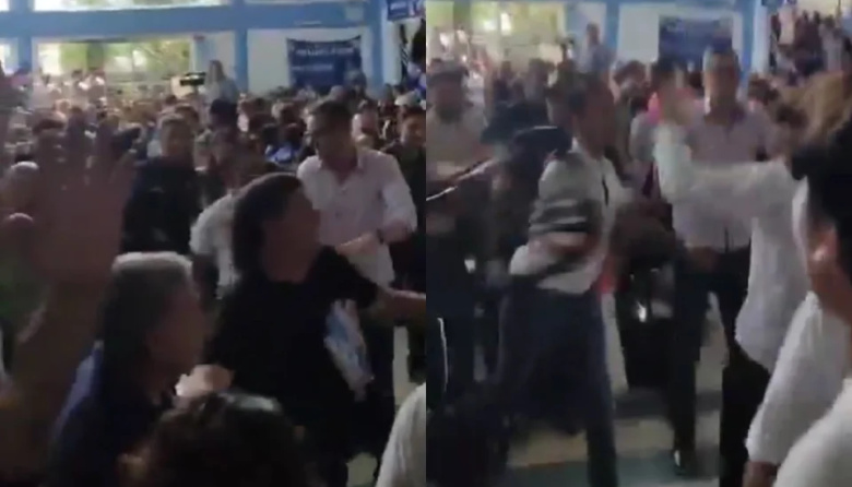 José Sin Paz: piñas, sillazos y batahola en la jura de concejales en el distrito de Mario Ishii