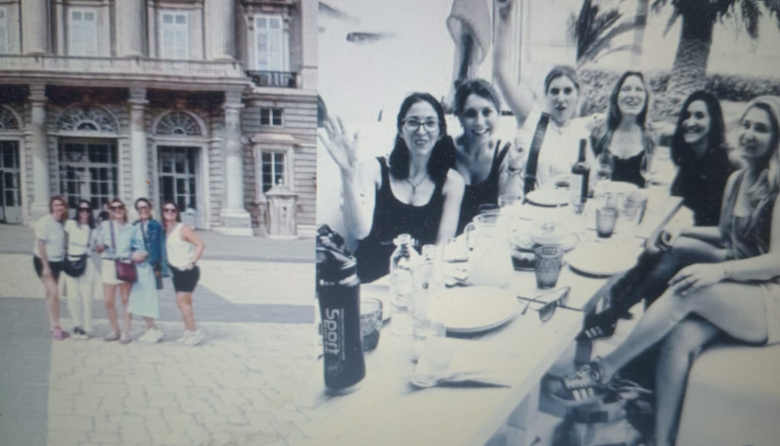 Betti La Rica (con la tuya contribuyente): revelan fotos del viaje a Madrid de la mujer de Adorni con "mamis del cole"