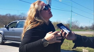 Ante los rumores de intervención y detención, la mujer del Pata Medina quiso encarar a Vidal pero no la dejaron acercarse