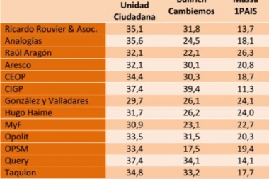 Encuestadores: al final, uno más chanta que otro