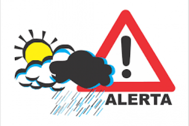 Alerta meteorológica: advierten que la lluvia puede venir con vientos fuertes