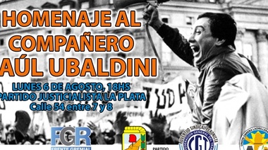 El PJ La Plata convocó a un acto de homenaje a Saúl Ubaldini