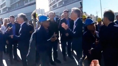 "Estamos en crisis, haga algo": suspendieron al obrero que encaró a Macri